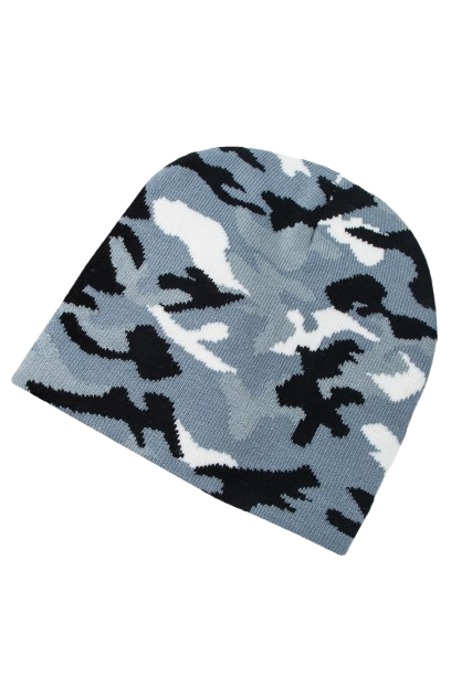 Unisex Camouflage Knit Beanie Stylish and Comfortable Winter Hat