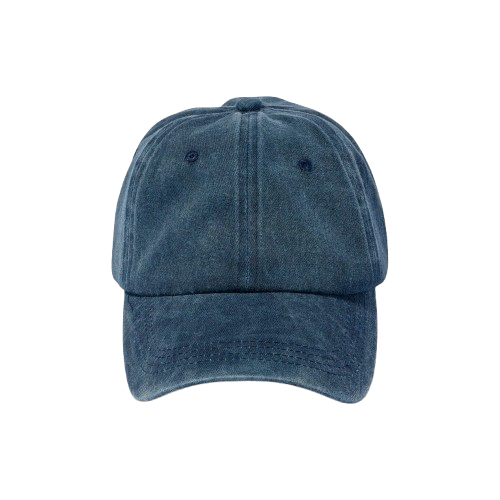 Navy Blue Adjustable Baseball Cap Unisex Casual Wear