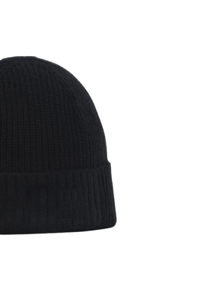 Waffle Knit Beanie Classic Black Winter Beanie