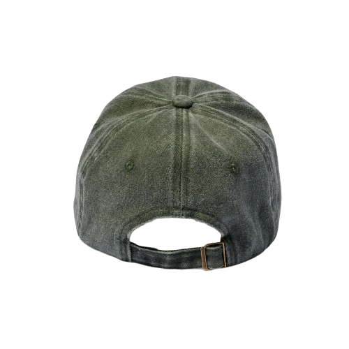 Unisex Adjustable Washed Cotton Baseball Cap  Bluestone Green