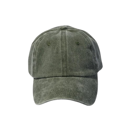 Unisex Adjustable Washed Cotton Baseball Cap  Bluestone Green