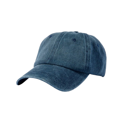 Navy Blue Adjustable Baseball Cap Unisex Casual Wear