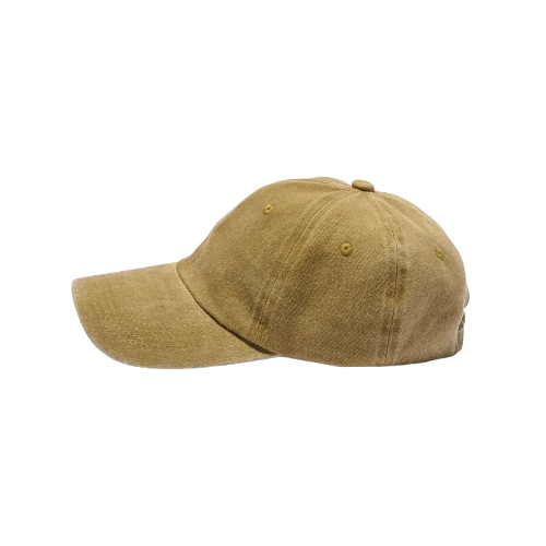 Khaki Beige Adjustable Baseball Cap  Unisex Casual Wear