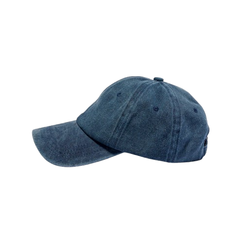 Navy Blue Adjustable Baseball Cap Unisex Casual Wear