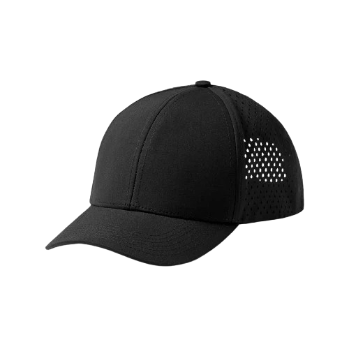 Unisex Breathable Mesh Cap in Black