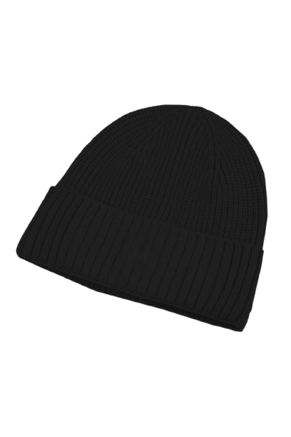 Waffle Knit Beanie Classic Black Winter Beanie